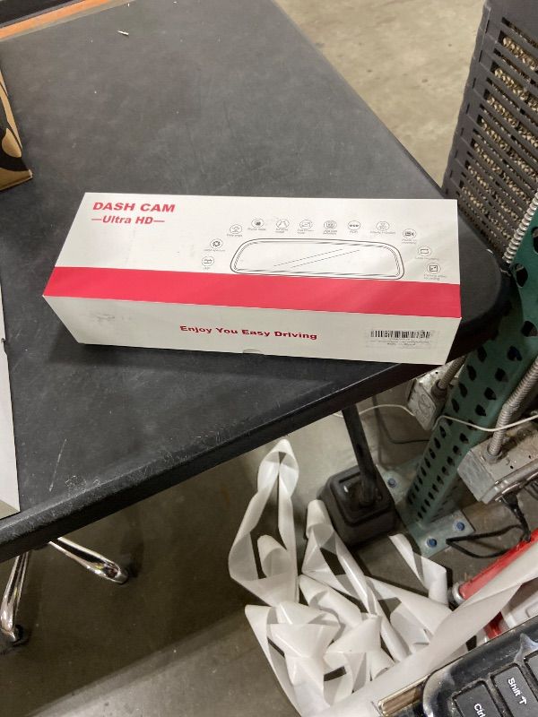 Photo 1 of 3 Channel Mirror Dash Camera for Cars, Triple Rear View Mirror with Front 4K/3K, Inside and Rear 1080P with WiFi, G-Sensor, Night Vision, Reverse Assist, Parking Monitoring (Include 64GB Card)