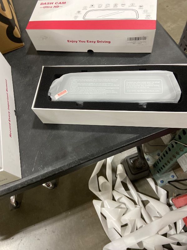 Photo 1 of 3 Channel Mirror Dash Camera for Cars, Triple Rear View Mirror with Front 4K/3K, Inside and Rear 1080P with WiFi, G-Sensor, Night Vision, Reverse Assist, Parking Monitoring (Include 64GB Card)