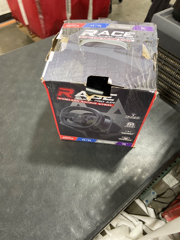 Photo 1 of NBCP Wireless Gaming Steering Wheel – Bluetooth 5.0 Racing Wheel for Nintendo Switch (Mario Kart), PS4, PC & Android with Responsive Pedals