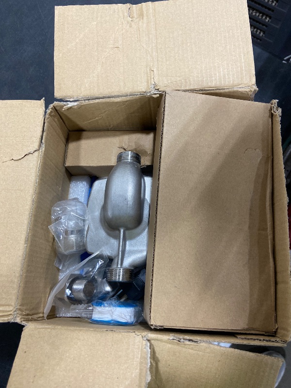 Photo 1 of Instant Hot Water Recirculating Pump Kit with Built-in Timer – Compatible with Watts 0955805 & Grundfos 595916 Systems, Includes 2 Brass Sensor Valves (595926), 4 Supply Lines, and 4 Adapters