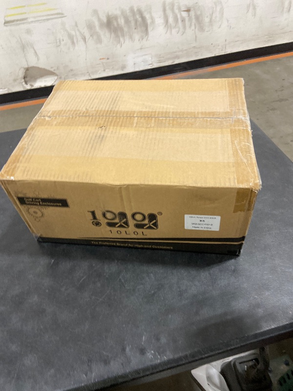 Photo 1 of 10L0L 2+2 Passenger Golf Cart Enclosure for Club Car Precedent/Tempo/Onward, 600D Waterproof Golf Cart Rain Cover, Driving Enclosure with 4-Sided Clear Windows Roll-up Door Black - 58"