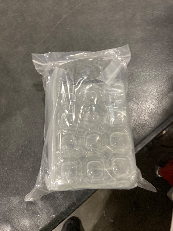 Photo 1 of BENECREAT 12Pcs 15ml Heavy Duty Glass Inkwell Jars with Black ABS Plastic Caps, 6Pcs Plastic Droppers, 4Pcs Funnels for Ink Liquid