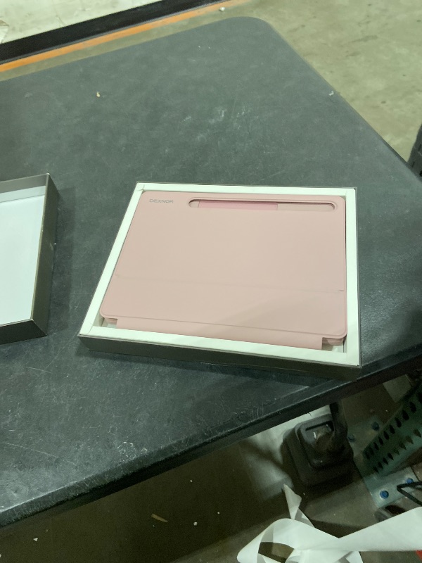 Photo 1 of Dexnor Keyboard Case for Samsung Galaxy Tab S10 Lite/S10 FE/S9 FE 5G 10.9"/S9 11" Case with Keyboard Magnetic Floating Cantilever Stand Multi-Touch Trackpad Wireless Backlit with S Pen Holder, Pink