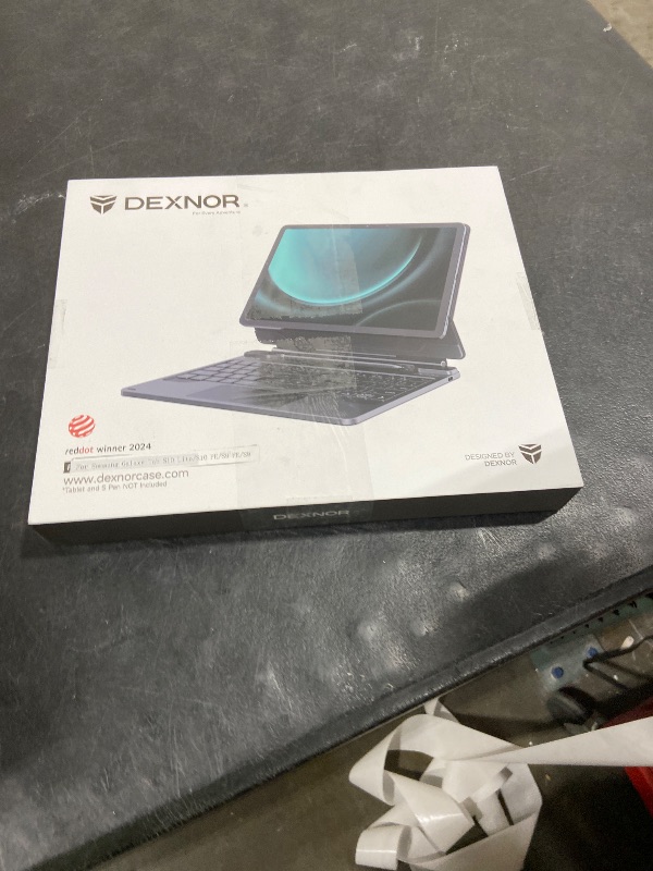 Photo 1 of Dexnor Keyboard Case for Samsung Galaxy Tab S10 Lite/S10 FE/S9 FE 5G 10.9"/S9 11" Case with Keyboard Magnetic Floating Cantilever Stand Multi-Touch Trackpad Wireless Backlit with S Pen Holder, Pink