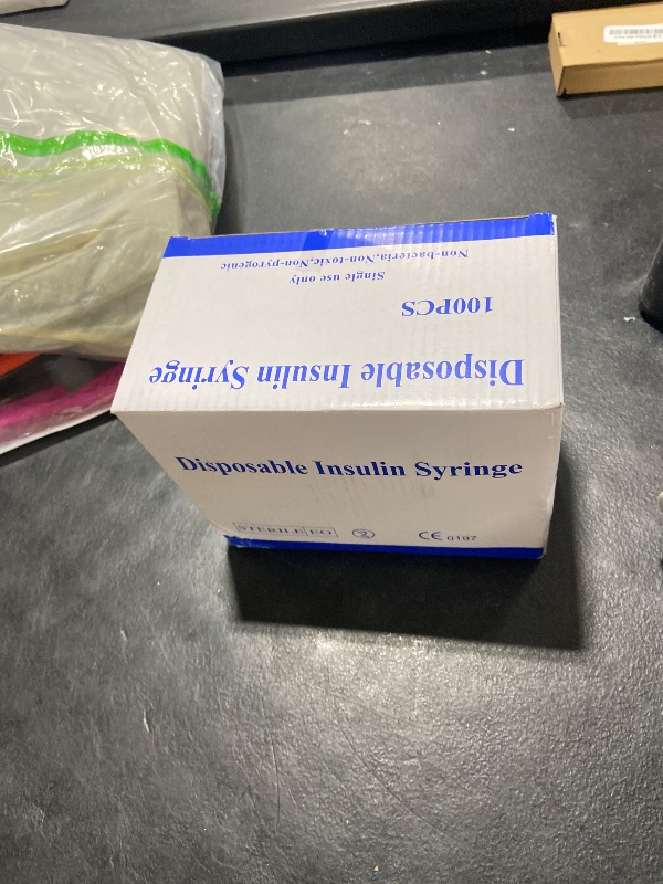 Photo 1 of 100 Pack 1ml/cc 31Ga Lab Supplies, Individually Package