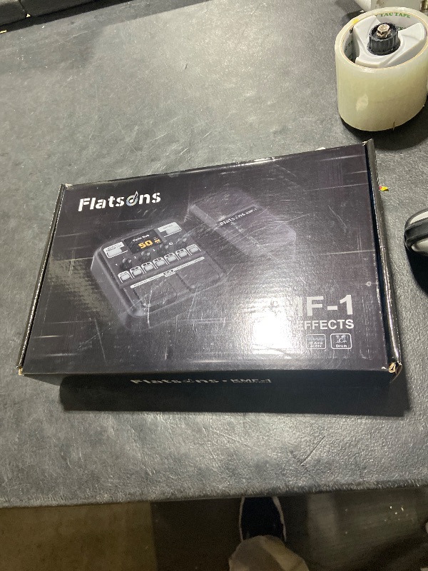 Photo 1 of Flatsons KMF-1 Guitar Pedal, 77 Effects Guitar Multi Effects Pedal with 50 Preset, 42 Drum Rhythm, 18 Amp/Cab, Upgraded Color Screen, Aux In, Guitar Tuner Looper Expression Wah Volume Distortion Pedal