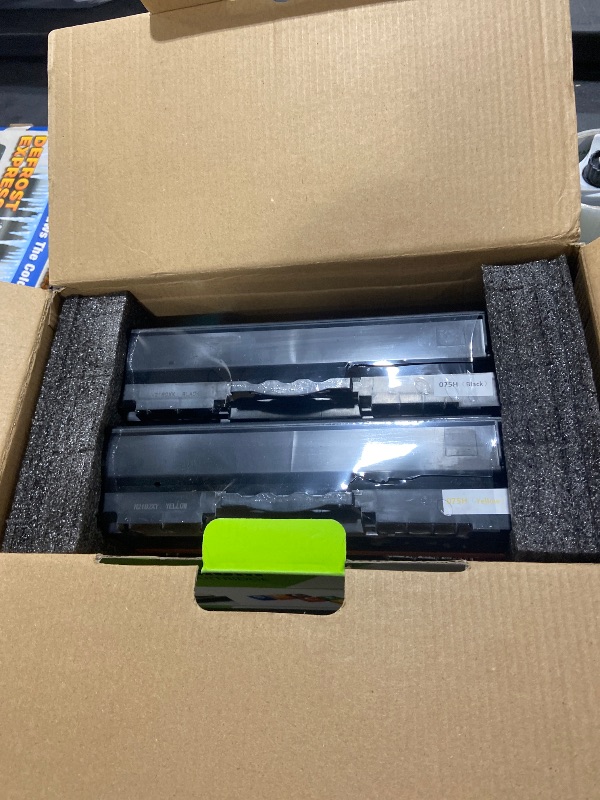 Photo 1 of 075H 075 High Capacity Toner Compatible Replacement for Canon 075h Toner Cartridge Set Works for Canon Color imageCLASS MF662Cdw MF663Cdw MF665Cdw LBP646Cdw LBP647Cdw LBP640 MF660 Printer Ink, 4-Pack