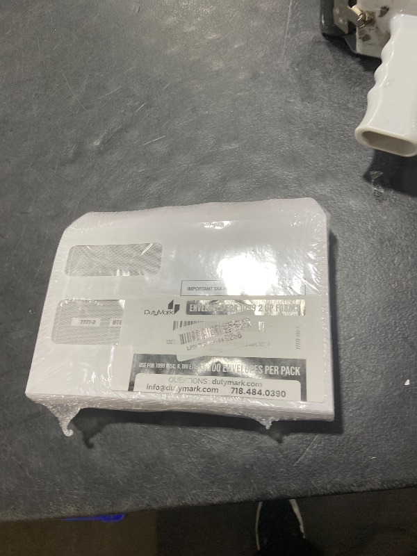 Photo 1 of 100 Tax 1099 Envelopes Self-Seal For 1099 MISC, 1099-R & DIV - INT, 1095, 1098, Double-Window Security tinded, For Quickbooks or Tax Software - 5 5/8 Inch x 9 Inch, 100 Envelopes