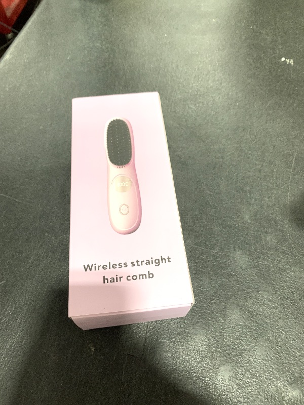 Photo 1 of Go Brush Pro, 2026 Upgraded Go Brush Pro, Portable Straightener Brushs for Travel, Cordless Fast Heating Hair Straightener with LCD Temperature Display (Black)