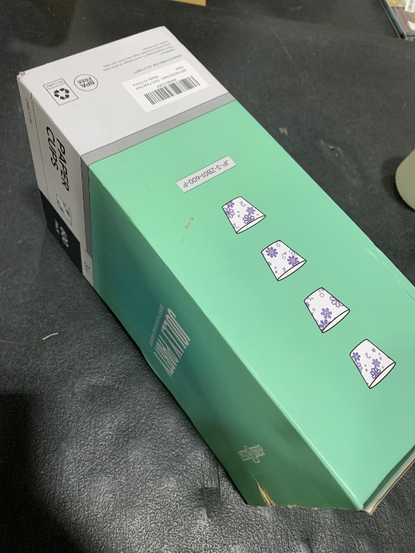 Photo 1 of [600 Pack] 3oz Disposable Bathroom Cups, Paper Mouthwash Cups, Cold Disposable Drinking Cup for Party, Picnic, BBQ, Travel, and Event, Purple Floral