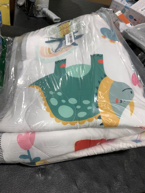 Photo 1 of **USED** TreeBud Baby Play Mat - Thicken 71x59 Inch Soft Foam Crawling Mat for Playpen & Floor, Non-Slip Waterproof Playmats for Infants & Toddlers, Portable Foldable & Machine Washable, Dinosaur & Letters