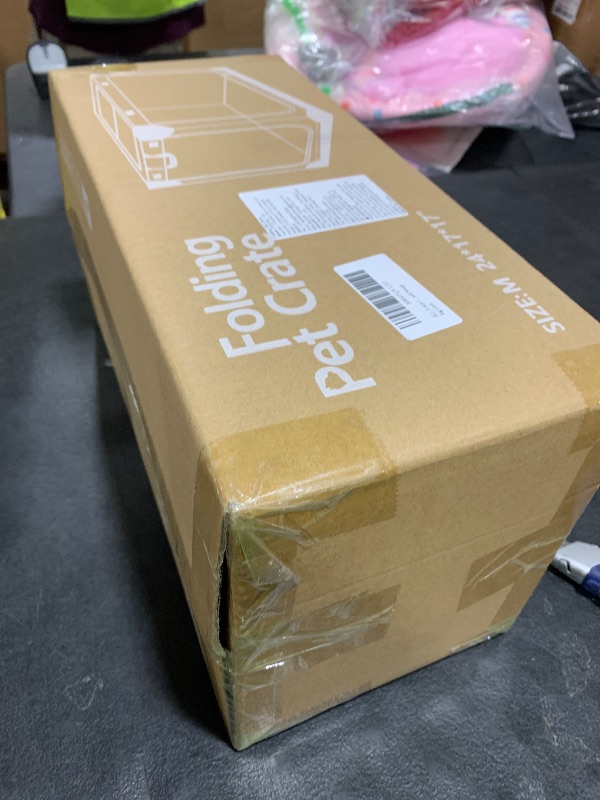 Photo 1 of Veraste 24 Inch Collapsible Travel Dog Crate for Medium Large Dogs, Portable Dog Crate 4-Door Foldable Soft Kennel with Durable Mesh Windows for Indoor & Outdoor Travel, with Storage Bag,Green