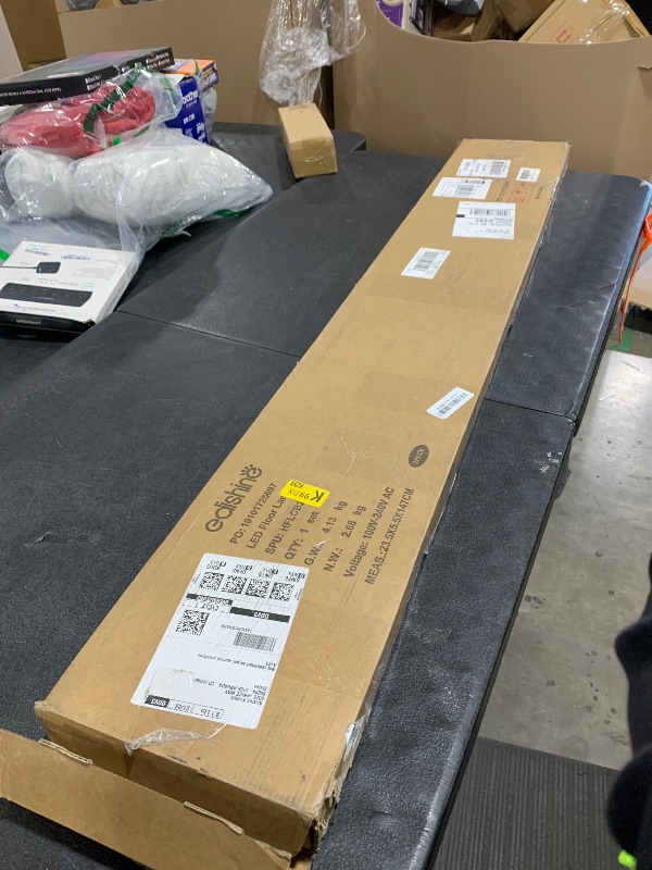 Photo 1 of EDISHINE LED Corner Floor Lamp, Set of 2 Minimalist Dimmable Light with Remote, 57.5" Tall Standing Lamp for Living Room, Bedroom, Home Office, 7 Color Temperature 2700-6000K (Gold)