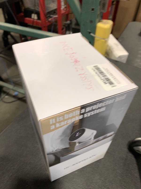 Photo 1 of Mini Projector, HY300 PRO Karaoke Portable Projector Support 4K 1080P with Dual-Band WIFI6 5G Wireless 5.0 Bluetooth Android 11, 180° Rotatable 200AISI