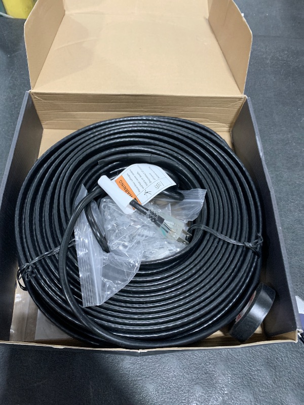 Photo 1 of 150FT?3FT-200FT? Pipe Heating Cable for Pipe Freeze Protection, Heat Cable for Water Pipes(Metal and Plastic), Pipe Heat Tape Keeps Water Flowing at -40°F 5w/ft, 120V Plumbing fixture