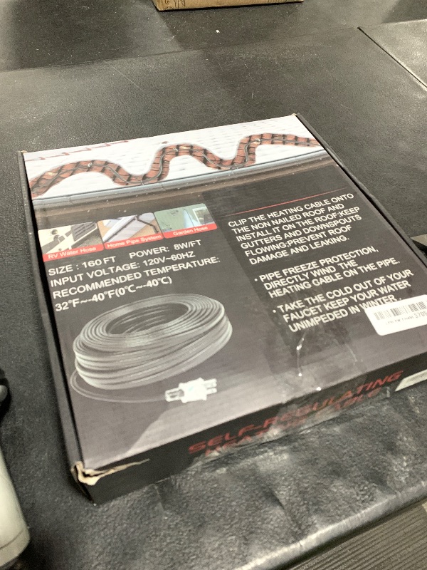 Photo 1 of 150FT?3FT-200FT? Pipe Heating Cable for Pipe Freeze Protection, Heat Cable for Water Pipes(Metal and Plastic), Pipe Heat Tape Keeps Water Flowing at -40°F 5w/ft, 120V Plumbing fixture