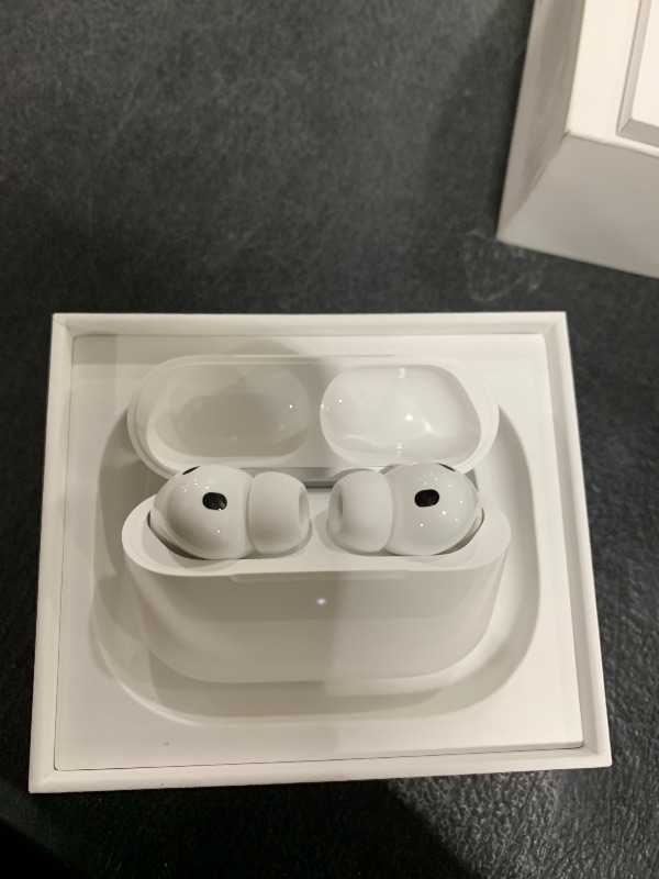 Photo 1 of Apple AirPods Pro 3 Wireless Earbuds, Active Noise Cancellation, Live Translation, Heart Rate Sensing,Hearing Aid Feature,Bluetooth Headphones,Spatial Audio, High-Fidelity Sound, USB-C Charging, White