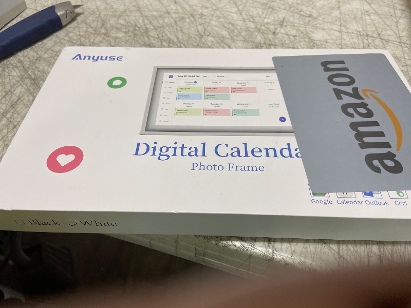 Photo 1 of **SELLING FOR PARTS**Digital Calendar Chore Chart - Touchscreen Interactive Digital Planner Display - WiFi Smart Planner w/LCD Display, Task Scheduling & Reward Tracker - Family Schedule Smart Display?10.1-inch, White?