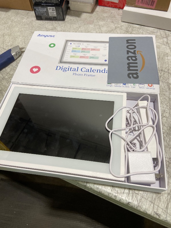 Photo 1 of **SELLING FOR PARTS**Digital Calendar Chore Chart - Touchscreen Interactive Digital Planner Display - WiFi Smart Planner w/LCD Display, Task Scheduling & Reward Tracker - Family Schedule Smart Display?10.1-inch, White?