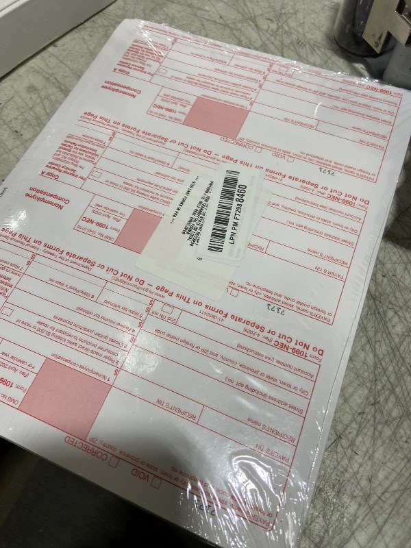 Photo 1 of 1099 NEC Tax Forms 2025 with Envelopes, 4 Part 15 Pack Tax Forms Kit and 15 Self-Seal Envelopes –Great for QuickBooks and Accounting Software, Value Pack for Business - Made in The USA - 15-Pack