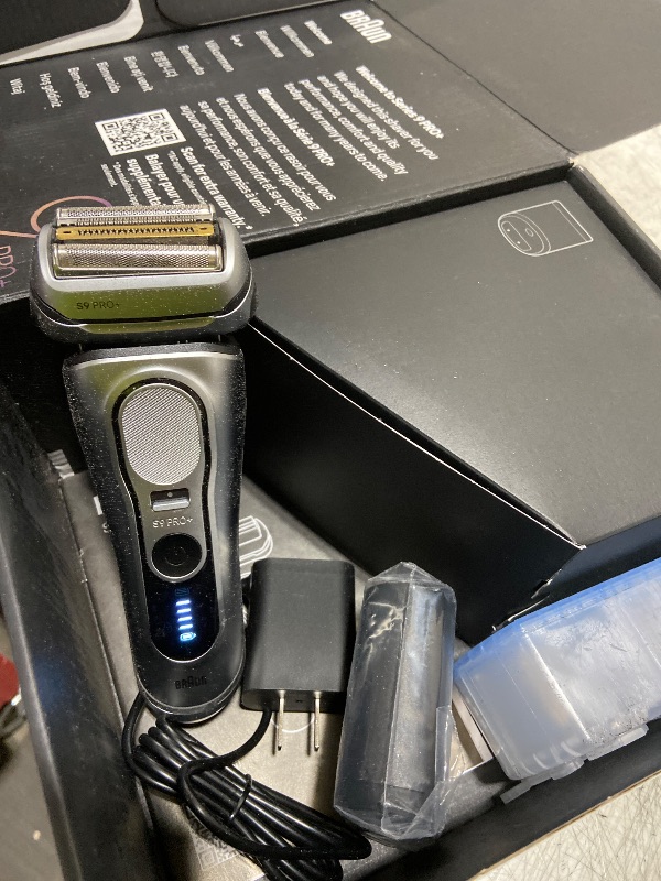 Photo 1 of Braun Series 9 PRO+ Electric Shaver, Wet & Dry Razor, Pro SensoAdapt, 6in1 SmartCare Center, 9697CC, Silver