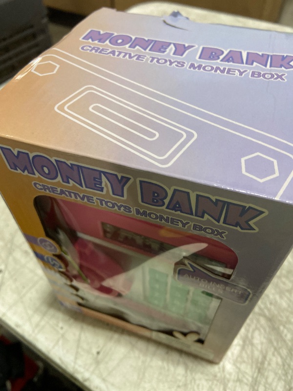 Photo 1 of Refasy Electronic Piggy Bank Money Safe Password Money Box for Kids Ages 3+, ATM Bank Safe Coin Cash Banks Money Saving Box, Birthday for Girls 3 4 5 6 7 8 9 10 12 Years Old (Pink)