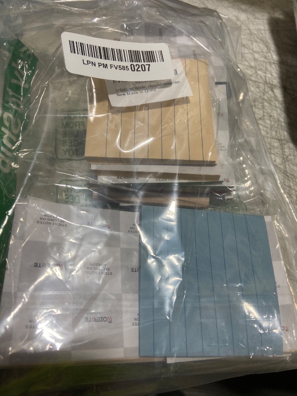 Photo 1 of (24 Pack) Lined Sticky Notes 3x3 in,Notepads with Lines,Ruled Stickies Super Sticking Power,Office School Memo Note Pads Vintage Colors,Post on Windows Doors,Recyclable,Easy to Write on