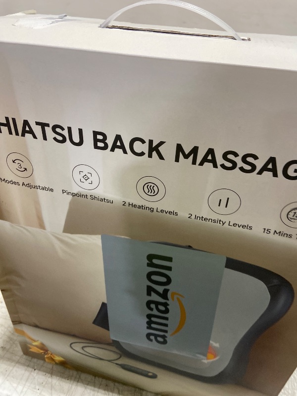 Photo 1 of Zorynae Shiatsu Back and Neck Massager for Pain Relief Deep Tissue, Up and Down Rolling Back Massager with Heat, 3D Kneading Massage for Office Home Car, Birthday Gifts for Women Men Mom Dad