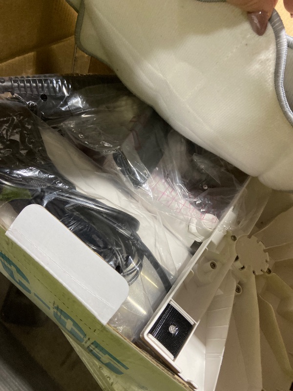 Photo 1 of 7-in-1 Steam Mop, 1200W Rotated Steam Cleaner for Home, 2 Modes, 400ML Removable Tank, 23FT Cord, 2 Washable Pads, Multi-Surface Steamer for Hard Floor, Laminate Floor, Tiles Cleaning?Onion White?