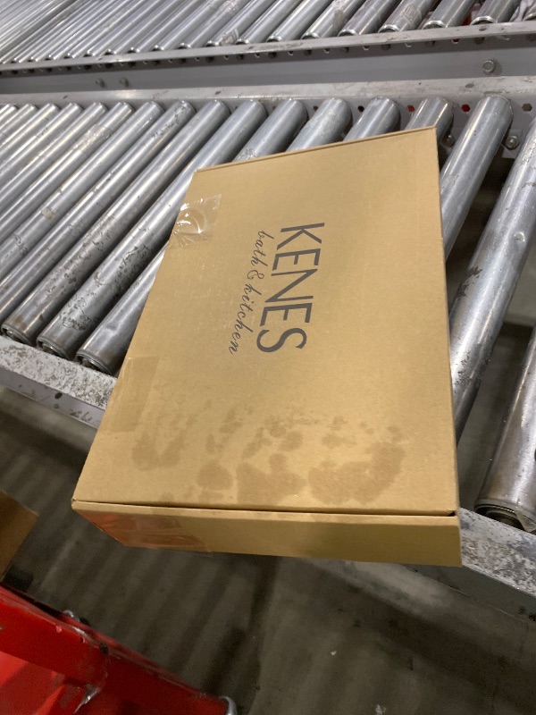 Photo 1 of KENES Brushed Gold Pull Down Bathroom Faucet, 8 Inch 2 Handle Widespread Bathroom Faucet 3 Hole with Pull Out Sprayer, Bathroom Sink Faucet with Pop Up Drain & Supply Lines LJ-9058A-4