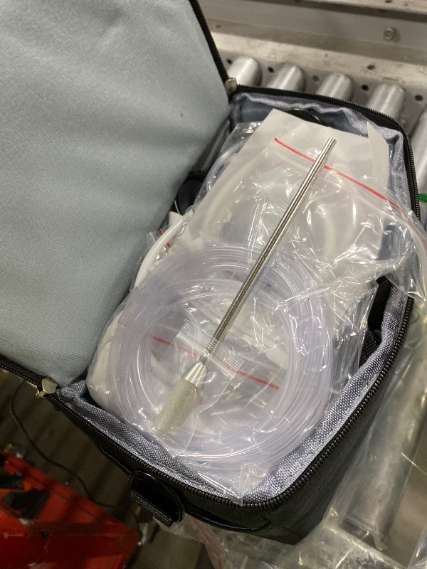 Photo 1 of AquaGreen Hydrogen Water Inhalation Machine, 99.99% High Purity H2 Hydrogen Inhaler with 5 Nasal Cannula, Hydrogen-Rich Water Generator, 150ml/min SPE/PEM Ionizer for Home Car Travel (Cream)