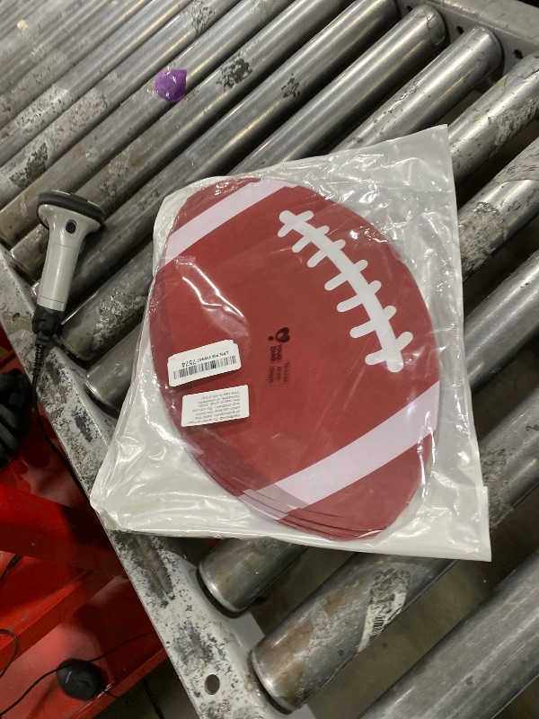 Photo 1 of 100 Pcs Paper Placemats Disposable Placement Mats for Dining Table Bulk Placemats Holiday Dinner Table Setting Bridal Shower Wedding Party Decoration, 10 x 14 Inch (American Football)