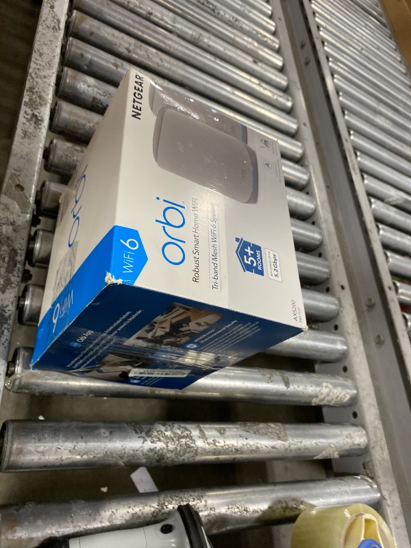 Photo 1 of NETGEAR Orbi Whole Home Tri-Band WiFi 6 Mesh Network System (RBK752P) – Router with 1 Satellite Extender, Security Features, Coverage up to 5,000 sq. ft., 75 Devices, AX5200 802.11ax (Up to 5.2Gbps)