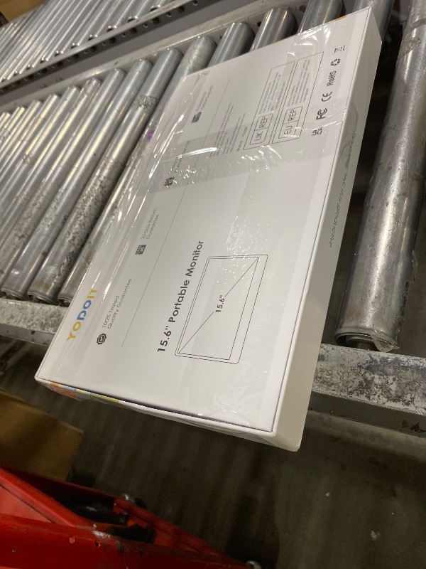 Photo 1 of Yodoit Portable Monitor Touchscreen 10-Point 15.6" FHD IPS Display with USB Type C Port and Speakers with Smart Cover Compatible with PC, MacBook, Xbox (Black)