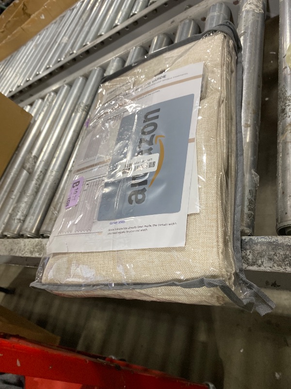 Photo 1 of 100% Blackout Shield Linen Look Textured Pinch Pleated Curtains Blackout Drapes 84 Inch Long 2 Panels Set, Faux Linen Blackout Curtains for Bedroom & Living Room, 40" W x 84" L, Oatmeal