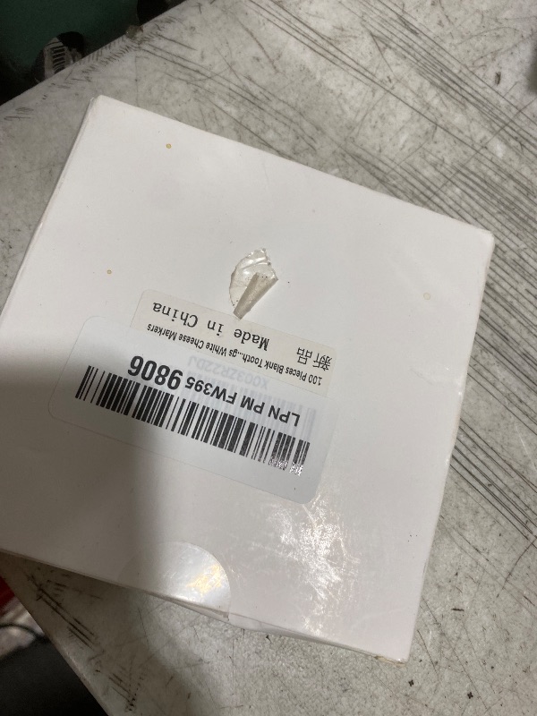 Photo 1 of [100 Pack] Blank Toothpick Flags, Cheese Markers for Charcuterie Board Food Label Cupcake Toppers Pick Cocktail Picks for Appetizers, Party Buffet, Cupcake, Food, Fruit, Party Decoration