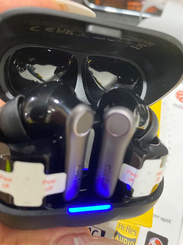 Photo 1 of EarFun Air Pro 4+ Adaptive Noise Cancelling Wireless Earbuds, Qualcomm aptX Lossless, Dual Drivers, Translation Earbuds, Snapdragon Sound, 6 Mics AI Clear Calls, Hi-Res Sound, LDAC, Bluetooth 6.0, 54H