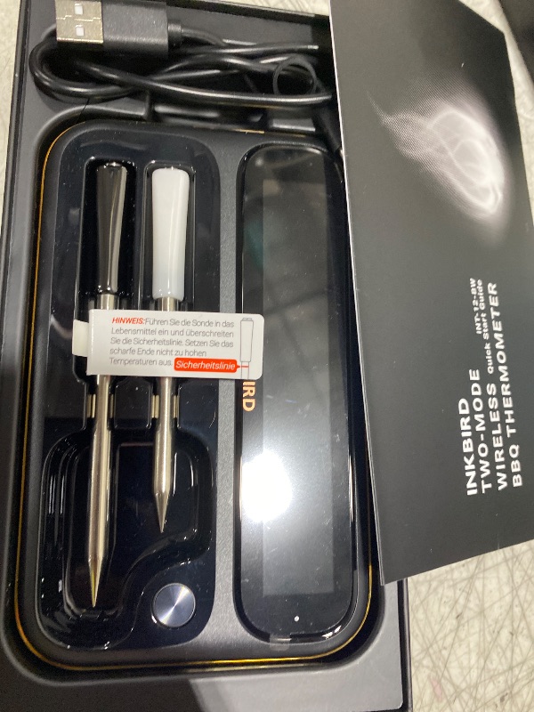 Photo 1 of 5GHz & 2.4GHz WiFi Wireless Meat Thermometer, INKBIRD WiFi Smart Thermometer with 2 Size-Coded Probes and Unlimited Range,Bluetooth 5.4 Thermometer with 360° Readable LCD-Enhanced Booster