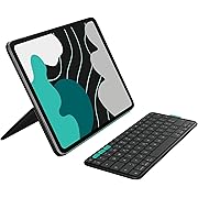 Photo 1 of Logitech Flip Folio, Keyboard Case for iPad Pro 13-inch (M4 & M5) & iPad Air 13-inch (M2 & M3) (2024, 2025) - Protective & Stowable Bluetooth Keyboard Case, Multi-Device - Midnight Black
