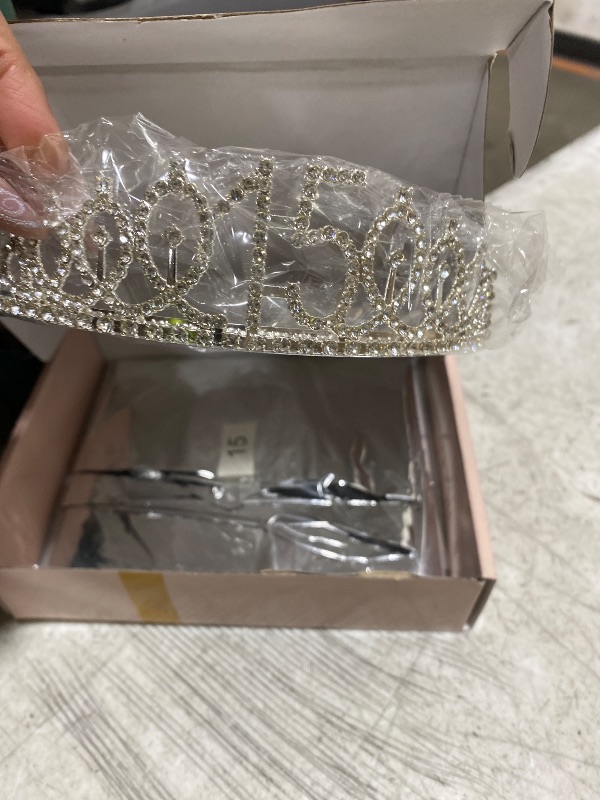 Photo 1 of  15th Birthday Crown and Sash Set It's My 15th Birthday Decorations for Girls