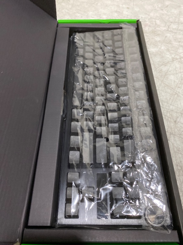 Photo 1 of Razer Huntsman V3 Pro TKL 8KHz Esports Gaming Keyboard: Analog Optical Switches Gen 2-8000 Hz Polling Snap Tap - Rapid Trigger - Adjustable Actuation - Media Controls - PBT Keycaps - Black