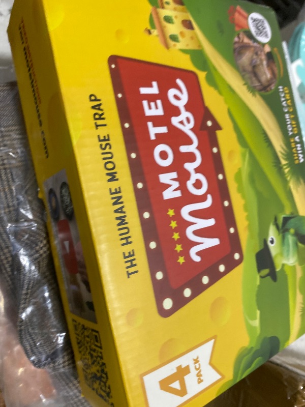 Photo 1 of Motel Mouse Humane No Kill Live Catch and Release Mouse Traps, Reusable with Cleaning Brush - 4 Pack