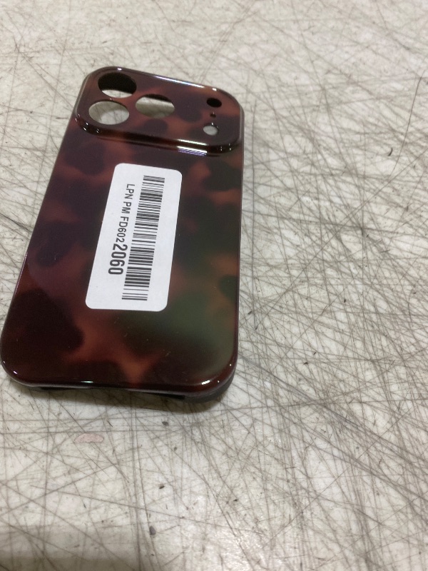 Photo 1 of Reezaddin Aesthetic Tortoise Shell Phone Case for iPhone 17 Pro 6.3in,Retro Cool Girl Leopard Print Brown Amber Trendy Full Camera Protective Cover for iPhone 17pro 6.3"
