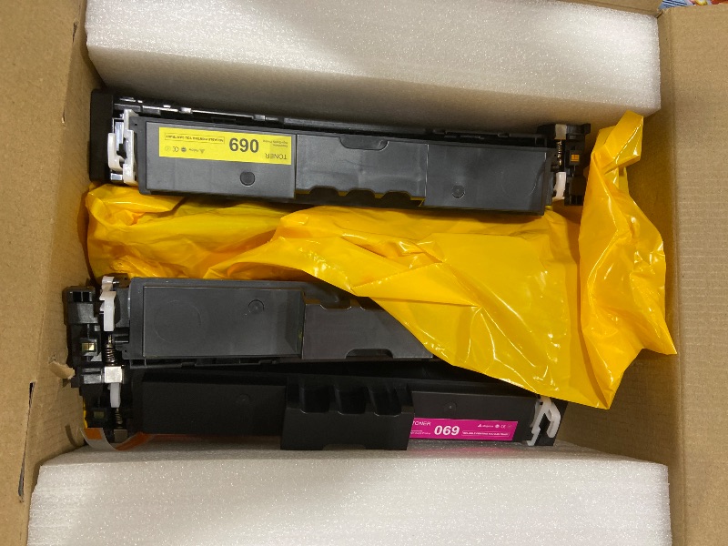 Photo 1 of 069 069H High Yield Toner Cartridge Set Replacement for Canon 069 069H Toner Cartridge 4 Pack Works for Canon Color MF753Cdw MF751Cdw LBP674Cdw Printer (Black Cyan Yellow Magenta)