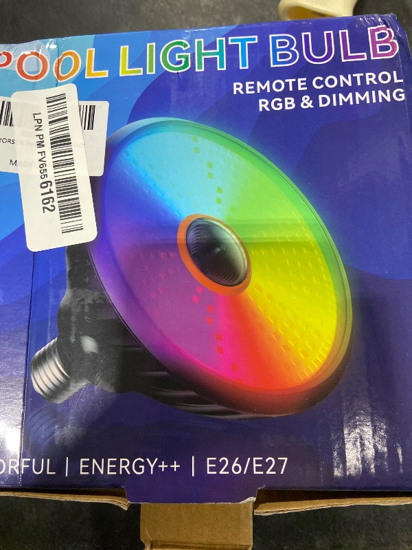 Photo 1 of *****BROKEN DOES NOT WORK*****
2025 Upgraded Pool Light Bulb, 120V 90W Color LED Pool Lights for Inground Pools, RGB Color-Changing & Remote Control, Enhanced Signal Coverage, E26/E27 Replacement for Pentair & Hayward, Matte Black