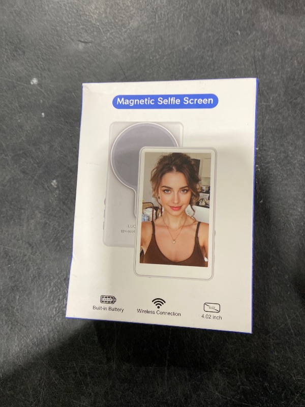 Photo 1 of Vlog Selfie Monitor Screen iPhone, 4K 60fps Recording, Wireless Screen Mirroring with Remote Control, Magnetic Fixation, 180° Rotation, 3 Levels of Brightness, Compatible with iPhone & Android