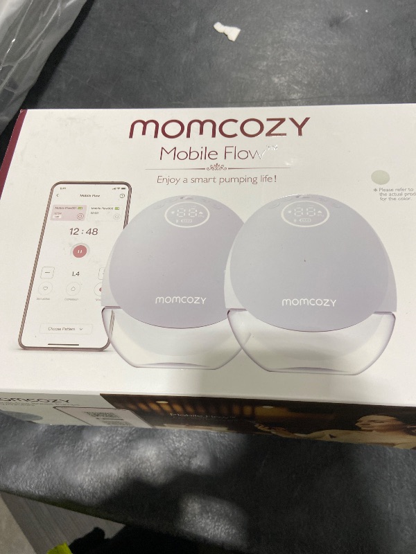 Photo 1 of Momcozy Breast Pump Hands Free Upgraded Mobile Flow | M9, App Discreet Control with Personalized Multi-Modes & 15 Levels, Wearable Breast Pump 24mm, 2 Pack Gray