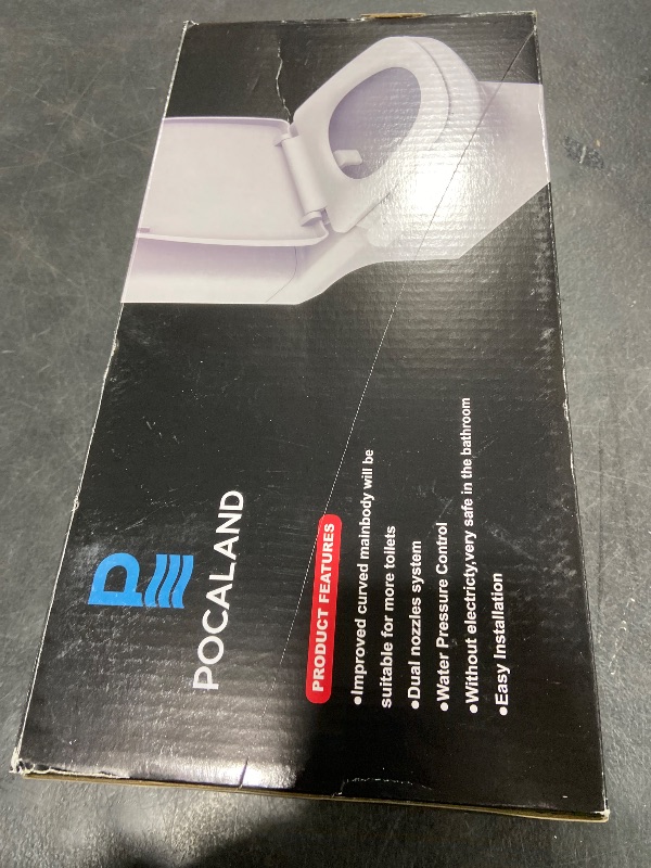 Photo 1 of Ultra-Slim Bidet Attachment, Posterior&Feminine Wash-(Retractable Dual Nozzles), Adjustable Fresh Cold Water Pressure (Bright White)