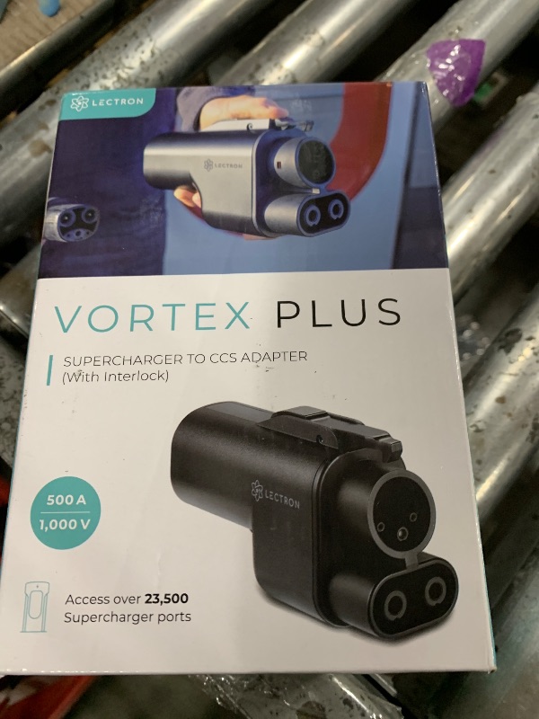 Photo 1 of Lectron NACS to CCS Electric Vehicle Adapter with Interlock - (500A/1,000V) - Compatible with Tesla Superchargers - CCS1 EV Fast Charging with Vortex Plus [Check Automaker for Compatibility] - UL 2252
