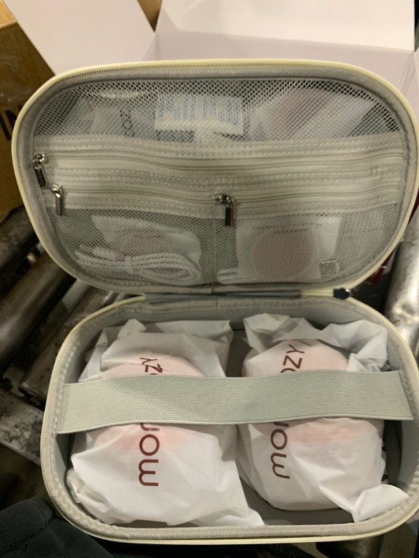 Photo 1 of Momcozy Breast Pump Hands Free Mobile Style | M6, Wearable Breastfeeding Pump Ideal Rhythm for More Milk, DoubleFit Flange More Fit & Discreet with 3 Modes & 9 Levels, 24mm - 1 Pack Cozy Red
